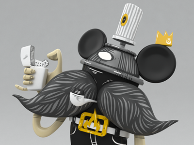 Moustache can bulgaria crown germany graffiti mickey mouse mister ao moustache spray can street art vinyl toy