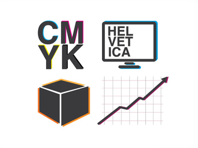 Artwork for the new Integrity Marketing site artwork cmyk icons