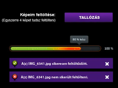 Photo Upload design html5 loader portal purple ui webdesign website
