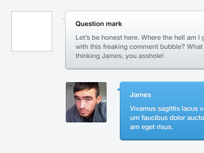 Threaded Comments blue comments design interface threaded threaded comments ui ux