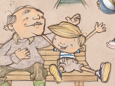 From the Moon to the Earth childrens book illustration illustrator