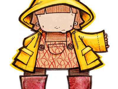 Alexa Raincoat childrens book illustration illustrator