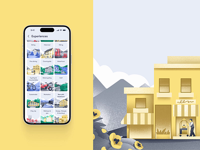 HotelCard Service Illustrations: Lifestyle and Boutique animation app design branding business illustration design design studio digital art digital illustration graphic design hotel illustration illustrator interface design marketing motion graphics tourism travel ui ux design visual storytelling