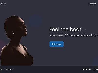 Music Streaming-Deezify apple music design music music streaming spotify streaming template ui ux web website design