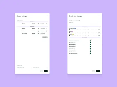 Crunch — Analytics Dashboard Modals dashboard design drawer interaction layout modal ui ux