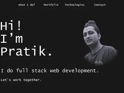 Portfolio Website Design Template design figma portfolio portfolio website tech template uiux web design website