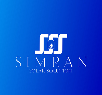 Simran Solar Solution Logo Sample brand branding design font graphic design logo solarlogo sss typography