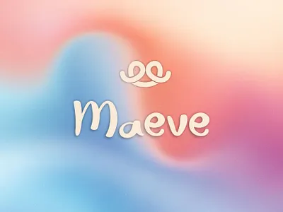 Maeve Logo bakery branding design dessert graphic design illustration inspire logo logotype pretzel salty sweet type typography vector