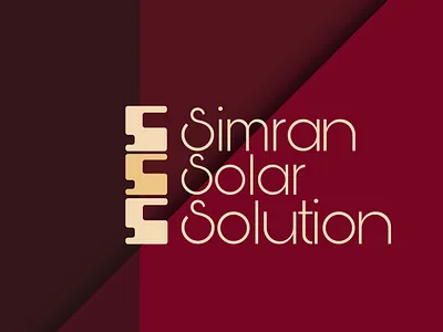 Simran Solar Solution Logo Sample brand branding design font graphic design logo logosample solarlogo sss typography