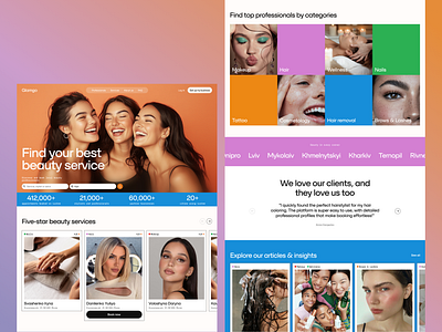 Glamgo ✦ Beauty & Wellness Booking Platform app beauty beautyapp book branding concept create account design designinspiration dr figma marketplace minimaldesign ui ux