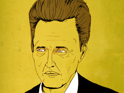 Walken christopher illustration portrait walken
