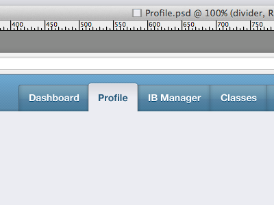Navigation blue glass grey menu navigation selected shine tabs ui