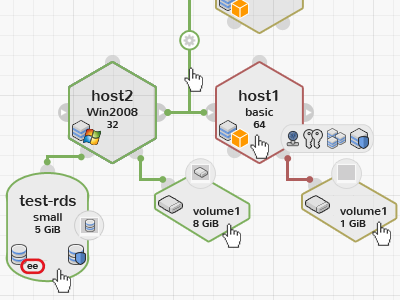 Node connection view app aws cloud madeira ui