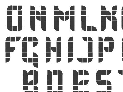 Tiled type typeface typography