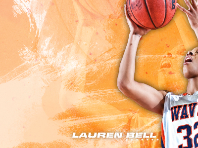 Pepperdine Women's Basketball Poster Detail 2 basketball pepperdine poster waves