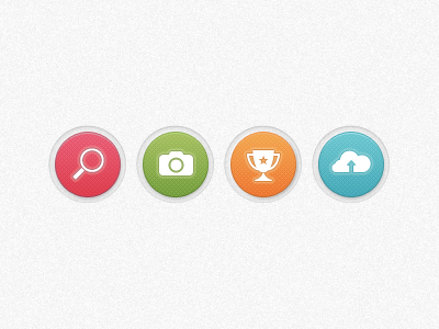 Widget Buttons android app blue buttons cloud colors design green grey interface orange pink publish share texture ui