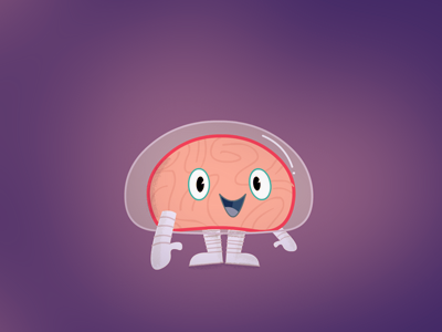 EXPLORING SPACE IS COOL astronaut brain illustration mindsnacks