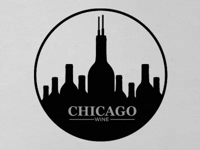 Chicago Wine bottle chicago city design sears tower windy city wine