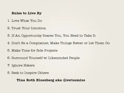 Rules to Live By encouragement inspiration life rules
