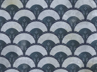 Dirty Deco art deco blue deco grey grunge pattern