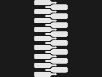 Zip Wine bottle bouteille fermeture éclair fermetures glissière gray logo logo design vin wine zip éclair