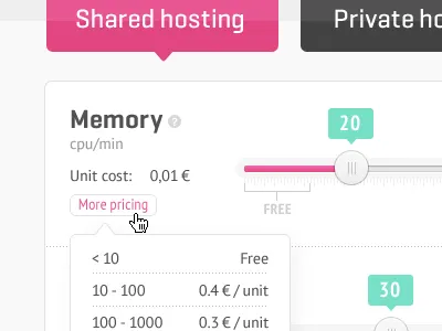 pricing table fly out geogrotesque pink pt sans slider ui design website design