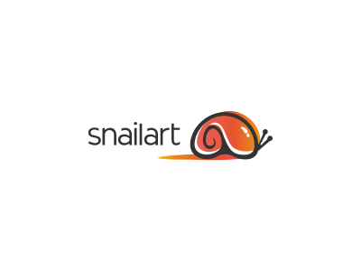 Snailart Logo Design art brand crypto blockchain web3 design agency ecommerce freelance logo designer graphic design graphic designer icon icons logo logo design logo designer offset orange paint painting shell simple snail