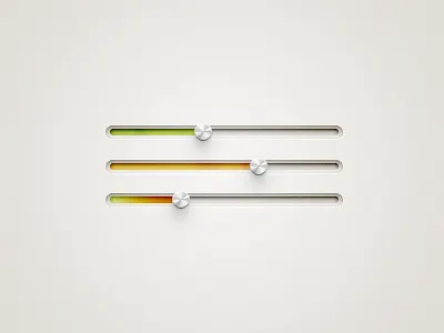 Sharp Sliders fireworks gradient interface knob knobs slider sliders ui