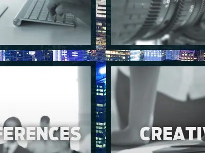 The City grid photography style web