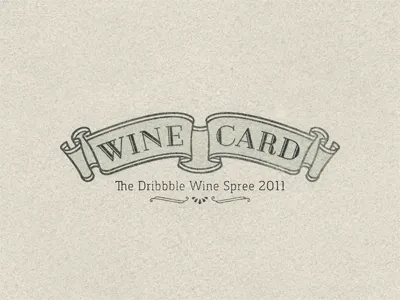 Dribbble Wine Card lettering logo type typeface typo typography wine wine card