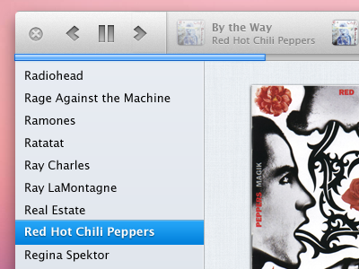 Yet another top bar test app music os x playback controls progress bar ui