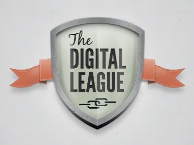The Digital League logo branding digital digital brand digital illustration icon design logo logo design photoshop shield vintage vintage logo vintage mood