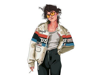 Leather Jacket art character digital digital art digital design digital illustration illustration