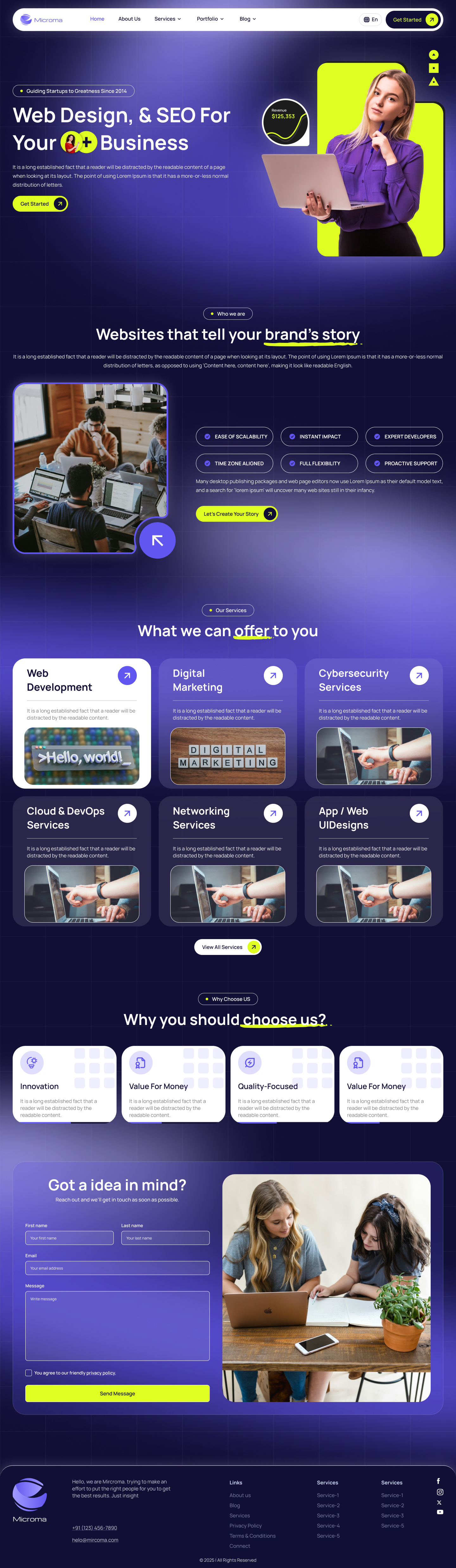 IT Service Web Design by Sudhanshu K on Dribbble