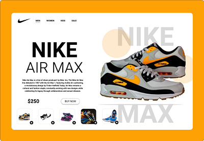 Nike Air Max 3d animation branding dailyui figma graphic design logo motion graphics nike shoe ui uiux