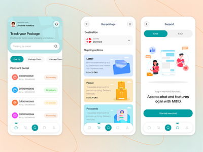 Parcel delivery mobile app design app cargo courier delivery app delivery tracking logistics mobile logistics mobile app mobile mobile app mobile design package delivery package tracking parcel delivery shipment shipping tracking transport uiux
