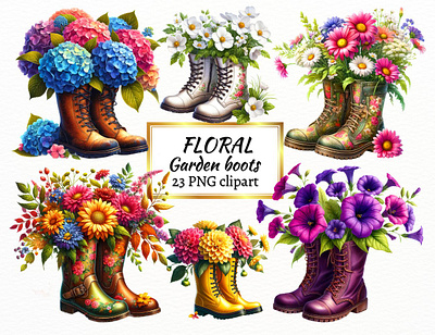 Floral Boots