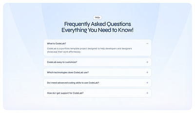 FAQ Section Design answer answers asked branding design faq framer frequently landing minimal modern questions ui