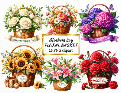 Mothers Day Floral Basket