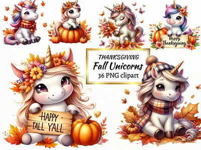 Thanksgiving Fall Unicorn