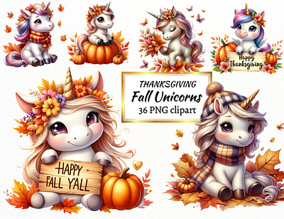 Thanksgiving Fall Unicorn