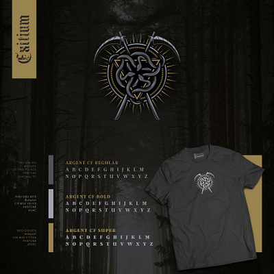 EXITIUM LOGO brand designer brand guidlines brand logo dark theme evil gothic graphic design illustration logo logo designer merch design serpent sickle of death streetwear symbol urban vector