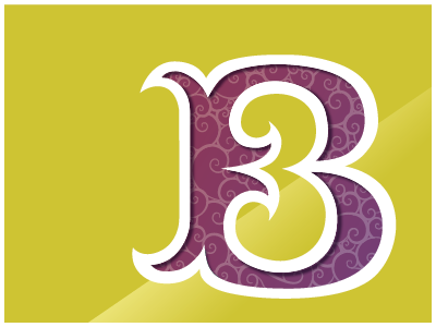 Curl B alphabet b drop capital type typography vector