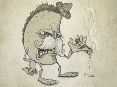 Taco Sketch cigar illustration sketch taco