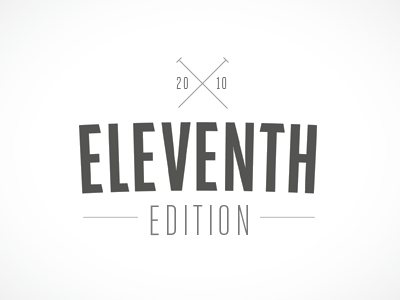 Eleventh Edition Logo black logo retro vintage