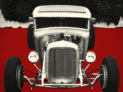 Vintage Torque 001 hot rod poster