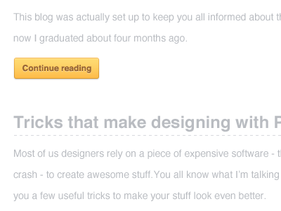Continue Reading (Revised) button continue continue reading grey helvetica reading yellow