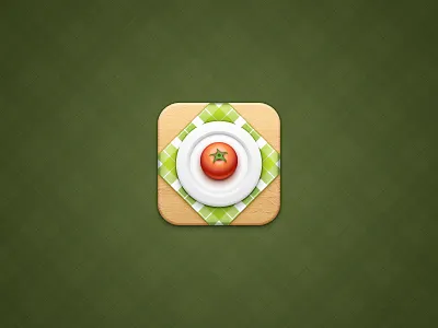 Restaurant iOS food ios plate restaurant tomato wood