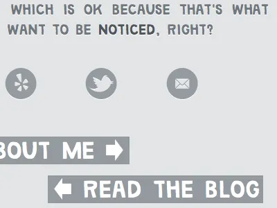 Ann Lowney personal site grey hand drawn font icons