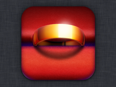 Marriage icon ios ring wedding